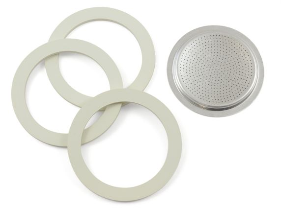 3 Dichtungsringe und Edelstahlfilter für Venus
