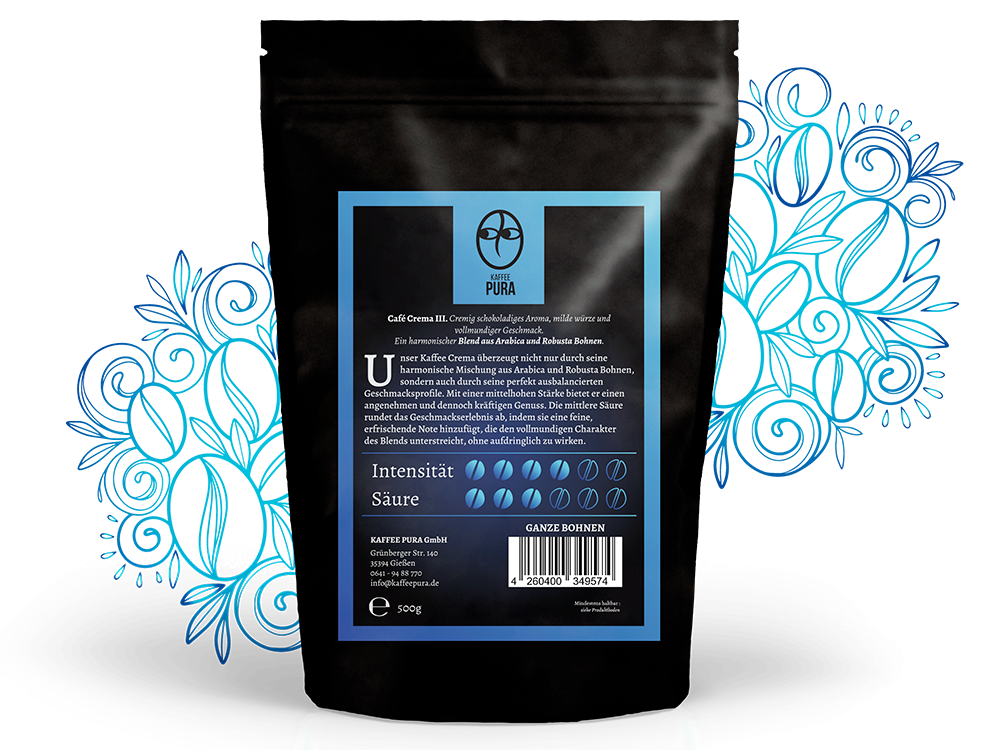 Kaffee Crema III Ganze Bohne