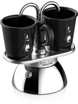 Espressokocher Set Mini Induktion + 2 Tassen